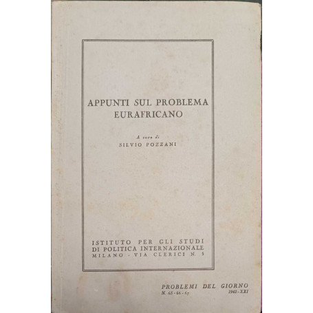 Appunti sul problema eurafricano