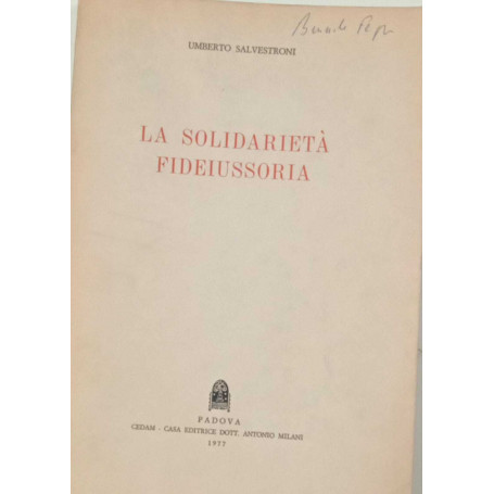 La solidarietà fideiussoria