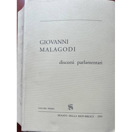 Discorsi parlamentari. Volume primo