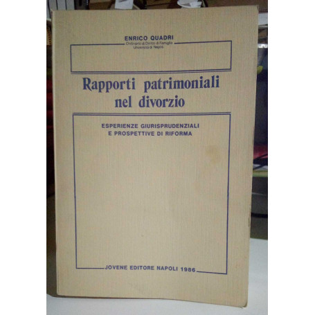 Rapporti patrimoniali nel divorzio.