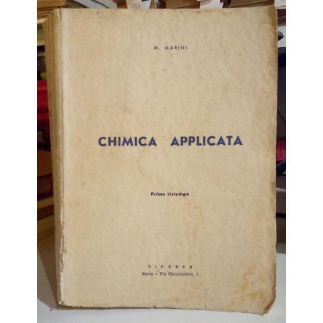 Chimica applicata. Prima ristampa.