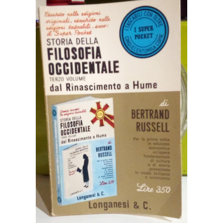 Storia della filosofia occidentale (vol.3) dal Rinascimento a Hume.