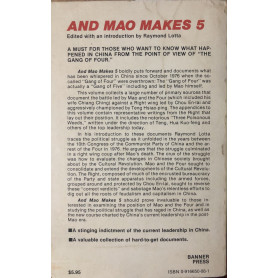 And Mao Makes Five: Mao Tsetung's Last Great Battle