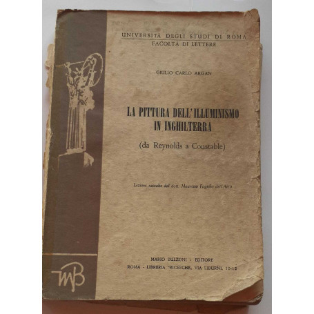 La pittura dell'illuminismo in Inghilterra (da Reynolds a Constable)