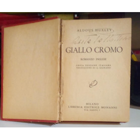 Giallo cromo. romanzo inglese.