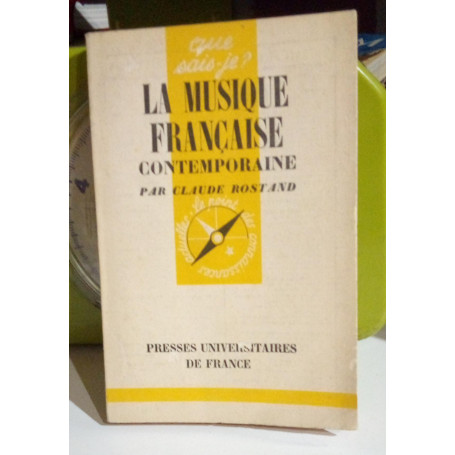 La musique francaise contemporaine.