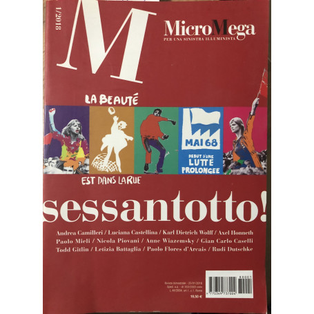 MicroMega. Sessantotto! Per una sinistra illuminista.