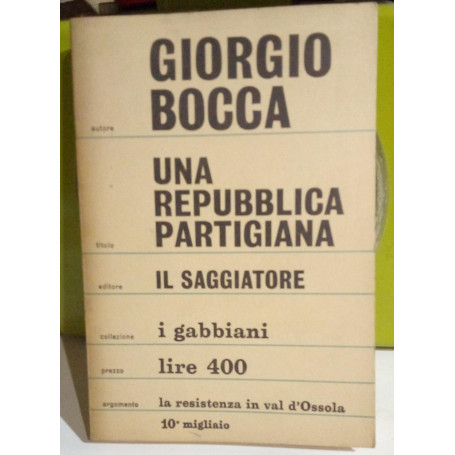 Una Repubblica partigiana.