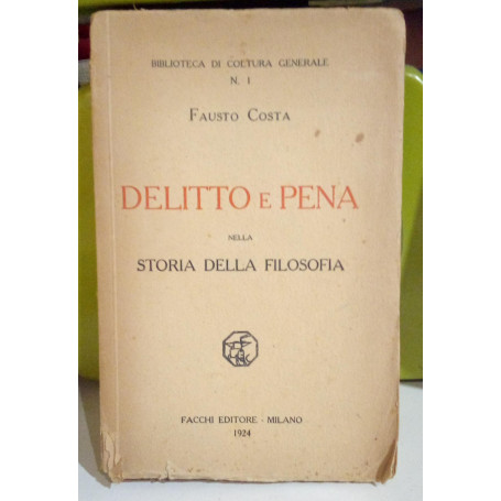 Delitto e Pena nella storia della filosofia.