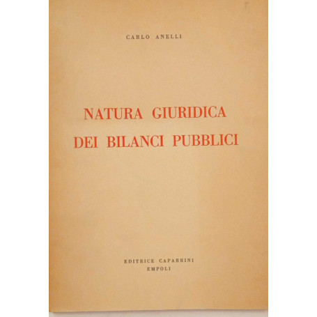 Natura giuridica dei bilanci pubblici