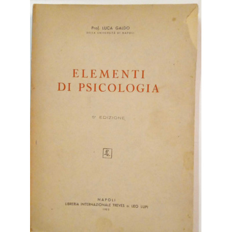 Elementi di psicologia