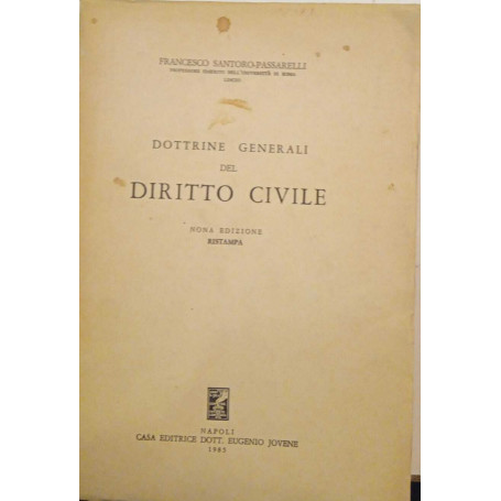 Dottrine generali del diritto civile