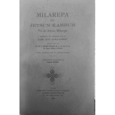 Milarepa ou Jetsun-Kahbum - Vie de Jetsun Milarepa