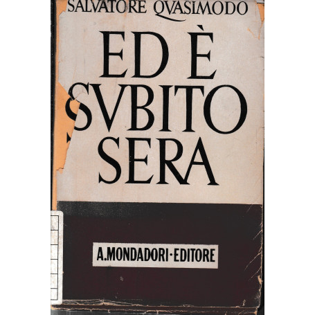 Ed è subito sera.