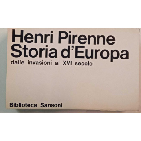Storia d'Europa dalle invasioni al XVI secolo