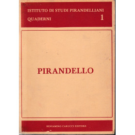 Istituto di studi Pirandelliani quaderni 1.