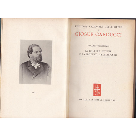 Opere. XIII. La coltura estense e la gioventù dell'Ariosto.