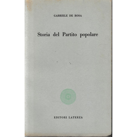 Storia del partito popolare.