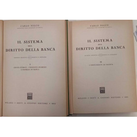 Il sistema del diritto della banca (due volumi)