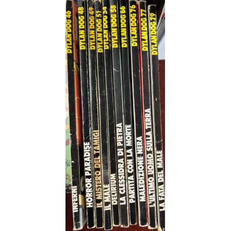 Lotto vari numeri Dylan Dog ( n° 46-48-49-51-54-58-66-76-77-79).