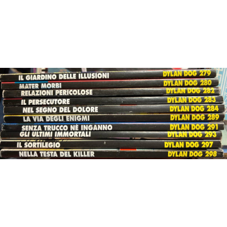 Lotto 10 fumetti Dylan Dog ( n° 279-280-282-283-284-289-291-293-297-298).