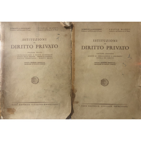 Istituzioni di Diritto Privato. Volume I-II