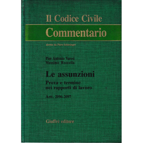 Le assunzioni Artt. 2096-2097. Prova e termine nei rapporti di lavoro.