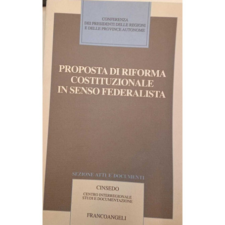 Proposta di riforma costituzionale in senso federalista