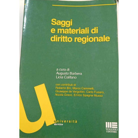 Saggi e materiali di diritto regionale