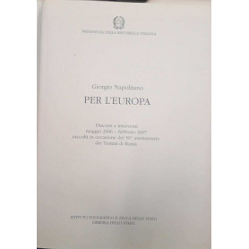 Per l'Europa