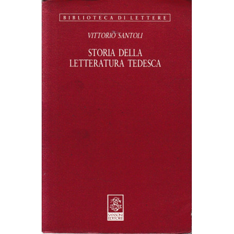 Storia della letteratura tedesca.