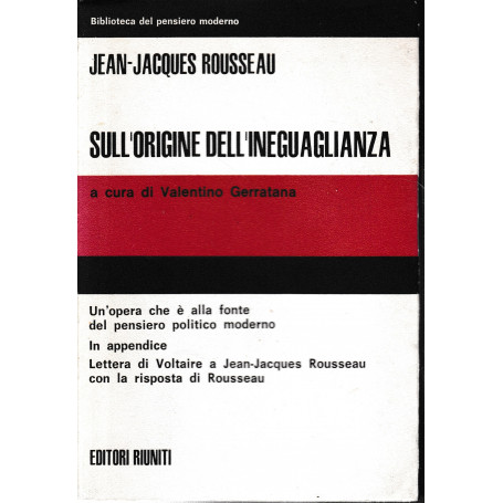 Sull'origine dell'ineguaglianza.