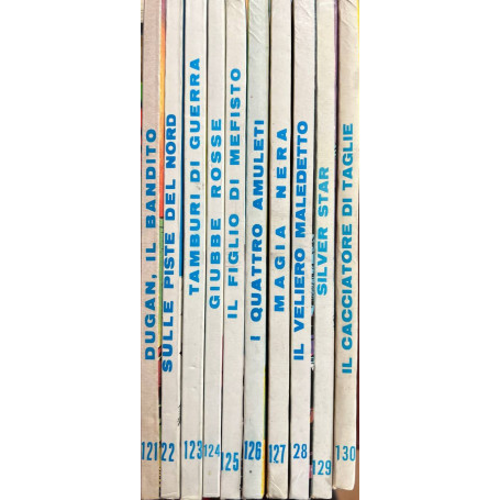 Lotto 10 fumetti Tex (da n° 121 a 130).