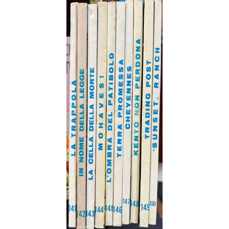 Lotto 10 fumetti Tex (da n° 141 a 150).