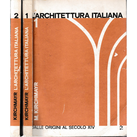 Architettura italiana due volumi.