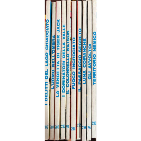 Lotto 10 fumetti Tex (n° 286-287-289-290-291-294-295-296-297-298).