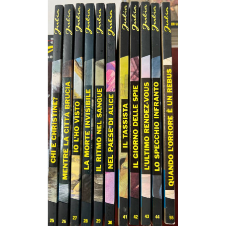 Lotto 11 fumetti Julia (n° 25-26-27-28-29-30-41-42-43-44-55).
