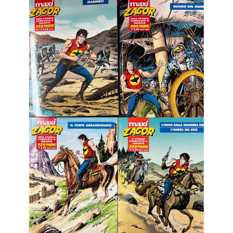 Lotto 4 volumi Maxi Zagor (volumi in foto).