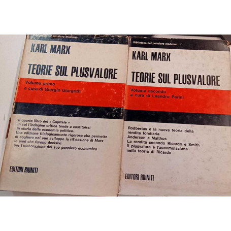 Teorie del plusvalore (due volumi)