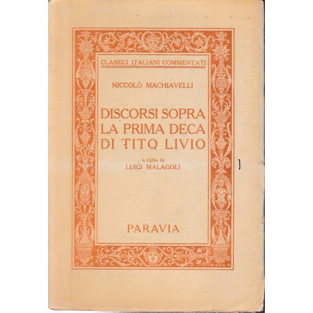 Discorsi sopra la prima deca di Tito Livio.