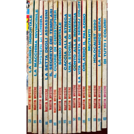 Lotto 16 fumetti Martin Mystere (n° 79-80-85 e da n° 88 a 100).