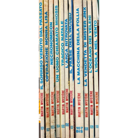 Lotto 11 fumetti Martin Mystere ( da n° 101 a 110 con 107 bis).