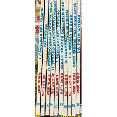 Lotto 10 fumetti Martin Mystere (da n° 181 a 190).