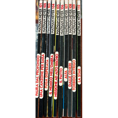 Lotto 10 fumetti Nathan Never (da n° 101 a 110).
