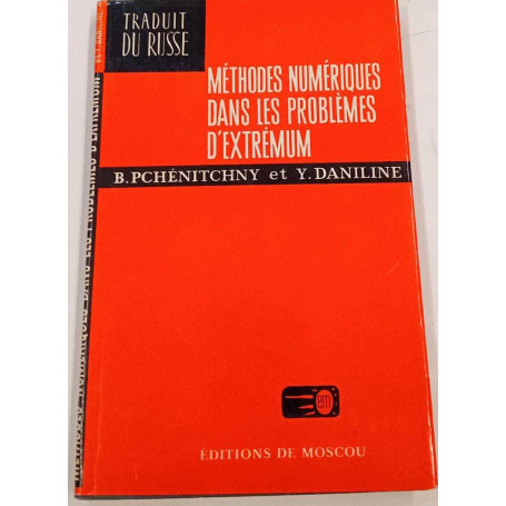 Methodes numeriques dans les problems d'extremum