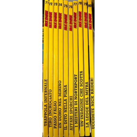 Lotto 10 fumetti Nick Raider (da n° 71 a 80).