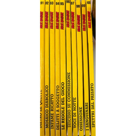Lotto 10 fumetti Nick Raider (da n° 91 a 100).