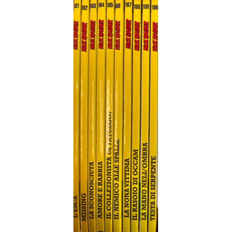 Lotto 10 fumetti Nick Raider (da n° 181 a 190).