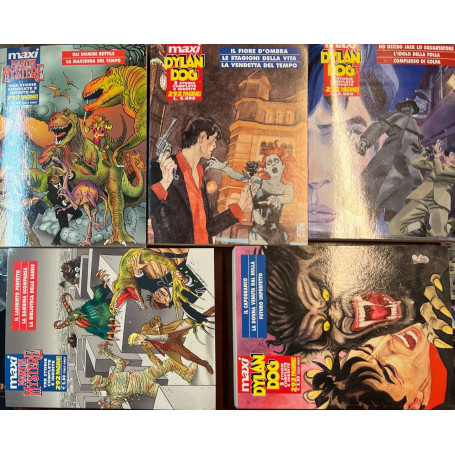 Lotto 3 fumetti Maxi Dylan Dog (n° 2-6-11) e 2 Maxi Martin Mystere (n° 1-2).