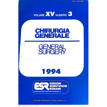 Chirurgia generale Vol. XV n. 3